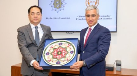 Heydər Əliyev Fondu və Çin Xalq Assosiasiyası arasında əməkdaşlıq müzakirə olunub