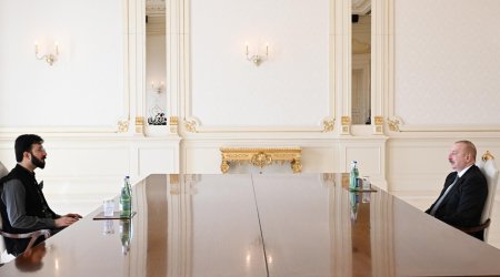 Prezident İlham Əliyev Pakistanın MUSLİM İnstitutunun direktorunu qəbul edib