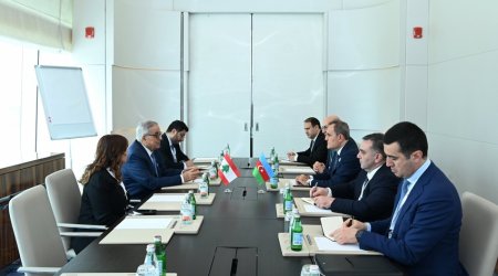 Ceyhun Bayramov Livanın xarici işlər naziri ilə görüşüb