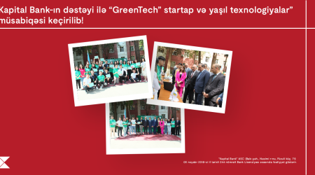 При поддержке Kapital Bank состоялся конкурс «GreenTech: стартапы и зеленые технологии»