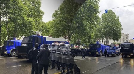 Gürcüstanda aksiya iştirakçıları yolu bağlayıblar - YENİLƏNİB