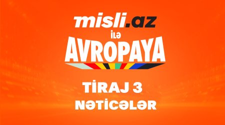 “Misli.az ilə Avropaya” – 3-cü tirajın nəticələri