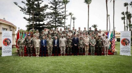 Azerbaijan Army serviceman participates in African Lion 2024 exercise