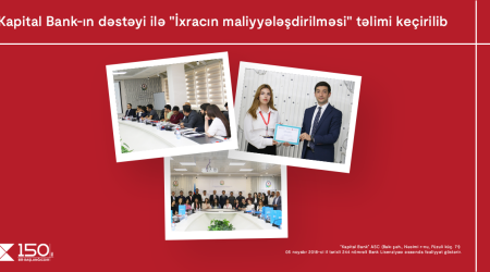 By the support of Kapital Bank, an informative training on “Export Financing” was held