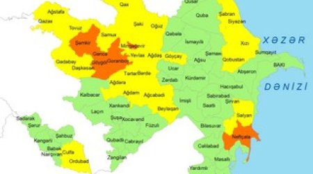В Азербайджане объявили желтый и оранжевый уровни погодной опасности