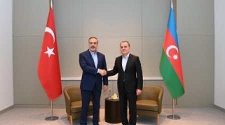 Ceyhun Bayramov Hakan Fidanla görüşüb