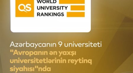 Azərbaycan universitetləri Avropanın ən yaxşı universitetləri reytinqində möhkəmlənib