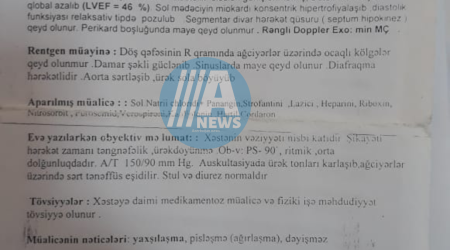2 dəfə ürək əməliyyatı keçirən şəxs niyə pensiya ala bilmir? - Agentlikdən açıqlama