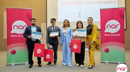 With Nar’s support public speaking championship winners were awarded on Azerbaijani Alphabet and Language Day