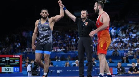 Paris-2024: Azərbaycan güləşçisi bürünc medal qazanıb