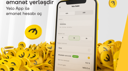 Yelo Bank-dan gözlənilən yenilik: onlayn əmanət!