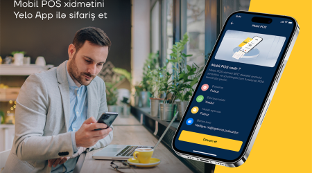 Filiala gəlmədən Yelo Mobil POS xidmətinə qoşulun