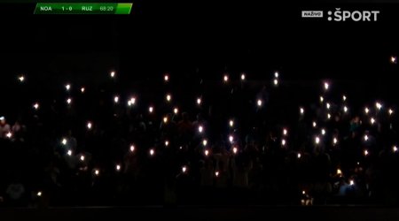 Ermənistan klubunun avrokubok matçında stadionun işıqları sönüb - Video