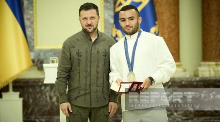 Зеленский наградил украинского борца азербайджанского происхождения