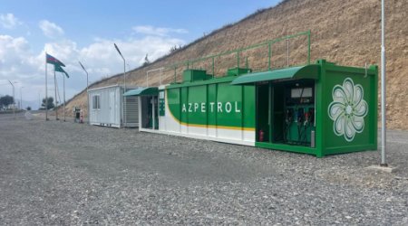 Компания «Азпетрол» открыла модульную АЗС в Лачине