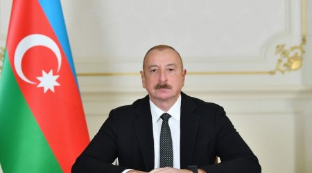 President Ilham Aliyev lays foundation stone for administrative building in city of Kalbajar