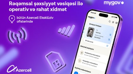 “Azercell”in ofislərində rəqəmsal şəxsiyyət vəsiqəsinin tanınması təmin edilib