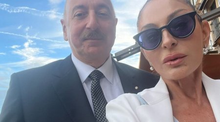 Mehriban Əliyeva İtaliyadan paylaşım edib