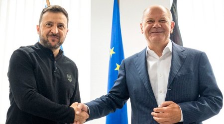 Шольц провел встречу с Зеленским во Франкфурте