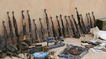 В Ханкенди обнаружено большое количество оружия и боеприпасов