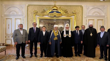 Allahşükür Paşazadə Moskvada Rus Pravoslav Kilsəsinin ordeni ilə təltif edilib