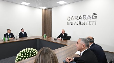 Prezident Qarabağ Universitetinin açılışında iştirak edib