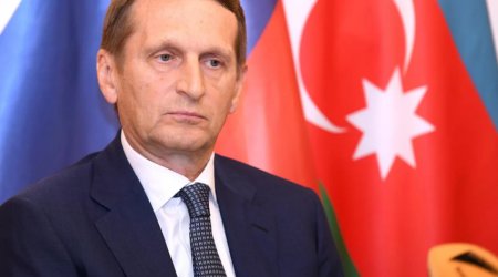 Russia's Narishkin visits Baku