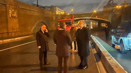 В Баку после ливня затопило тоннель под Багировским мостом