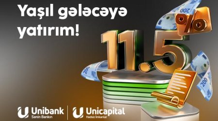 Unibank Azərbaycan maliyyə bazarı üçün bir ilkə imza atıb