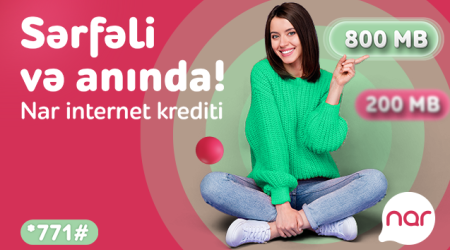 Услуга дата-кредита через «NarKredit» для абонентов Nar