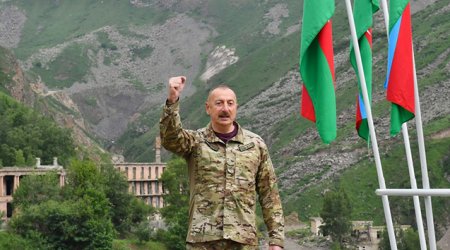 Ильхам Алиев поделился публикацией по случаю четвертой годовщины освобождения города Шуша