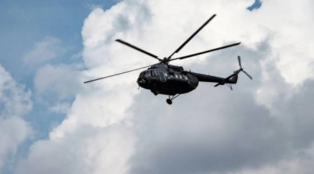 Qazaxıstanda Müdafiə Nazirliyinin helikopteri qəzaya uğrayıb