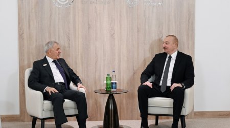 Президент Ильхам Алиев встретился с иракским коллегой