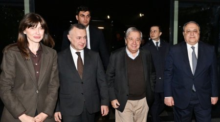 Antonio Guterres arrives in Azerbaijan