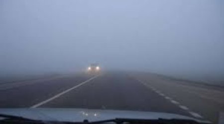 В Азербайджане из-за дождливой погоды снизится дальность видимости на дорогах