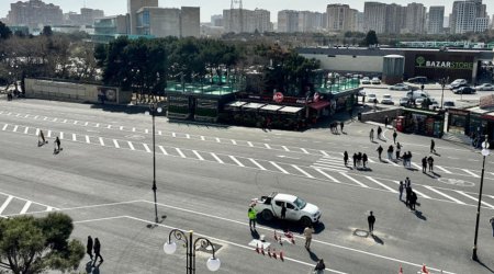 В связи с футбольным матчем, ограничен въезд автобусов в центр транспортного обмена «Гянджлик»