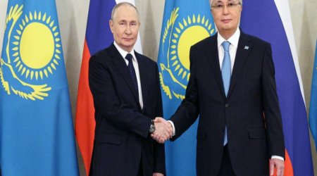 Putin və Tokayev strateji tərəfdaşlığın dərinləşdirilməsinə dair bəyanat imzalayıblar