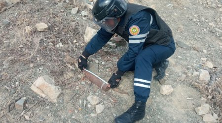 В Ордубаде обнаружен артиллерийский снаряд