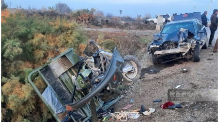 В Кюрдамире произошло серьезное ДТП со смертельным исходом