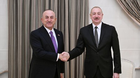 Prezident Mövlud Çavuşoğlunu qəbul edib