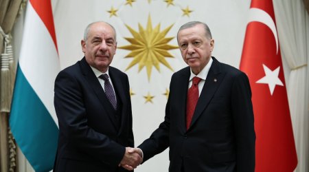 Ərdoğan Macarıstan Prezidenti ilə görüşüb