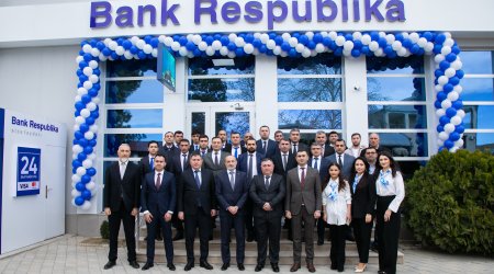 Bank Respublika müasir konseptli Goranboy filialını istifadəyə verdi!