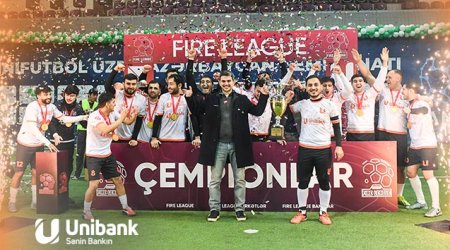 Unibank komandası futbol çempionatının qalibi olub