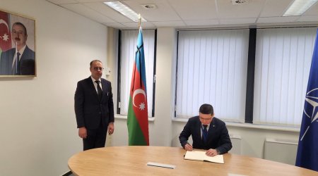 Book of condolences opened at Azerbaijan's NATO mission