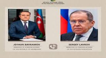 Sergey Lavrov Ceyhun Bayramova zəng edib