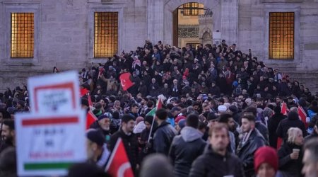 İstanbulda minlərlə insan Fələstinə dəstək yürüşünə başlayıb