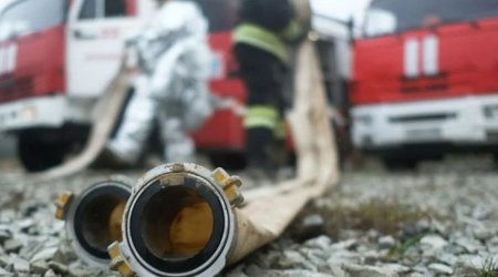 В Балакене сгорел дом: есть пострадавший
