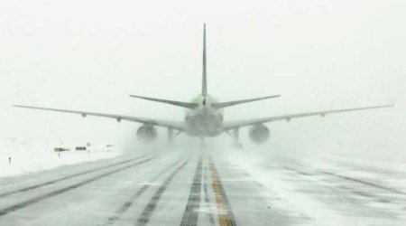 Almaniyada hava şəraitiylə əlaqədar 100-dən çox aviareys ləğv edilib