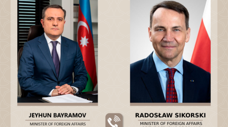 Ceyhun Bayramov Polşanın xarici işlər naziri ilə telefonla danışıb