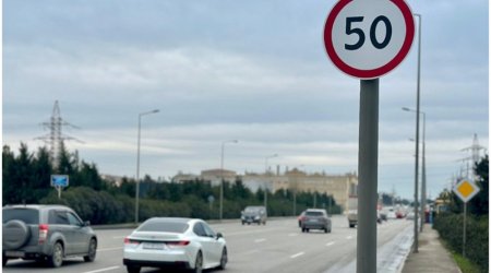 В Баку на улице Микаила Алиева снижено ограничение скорости